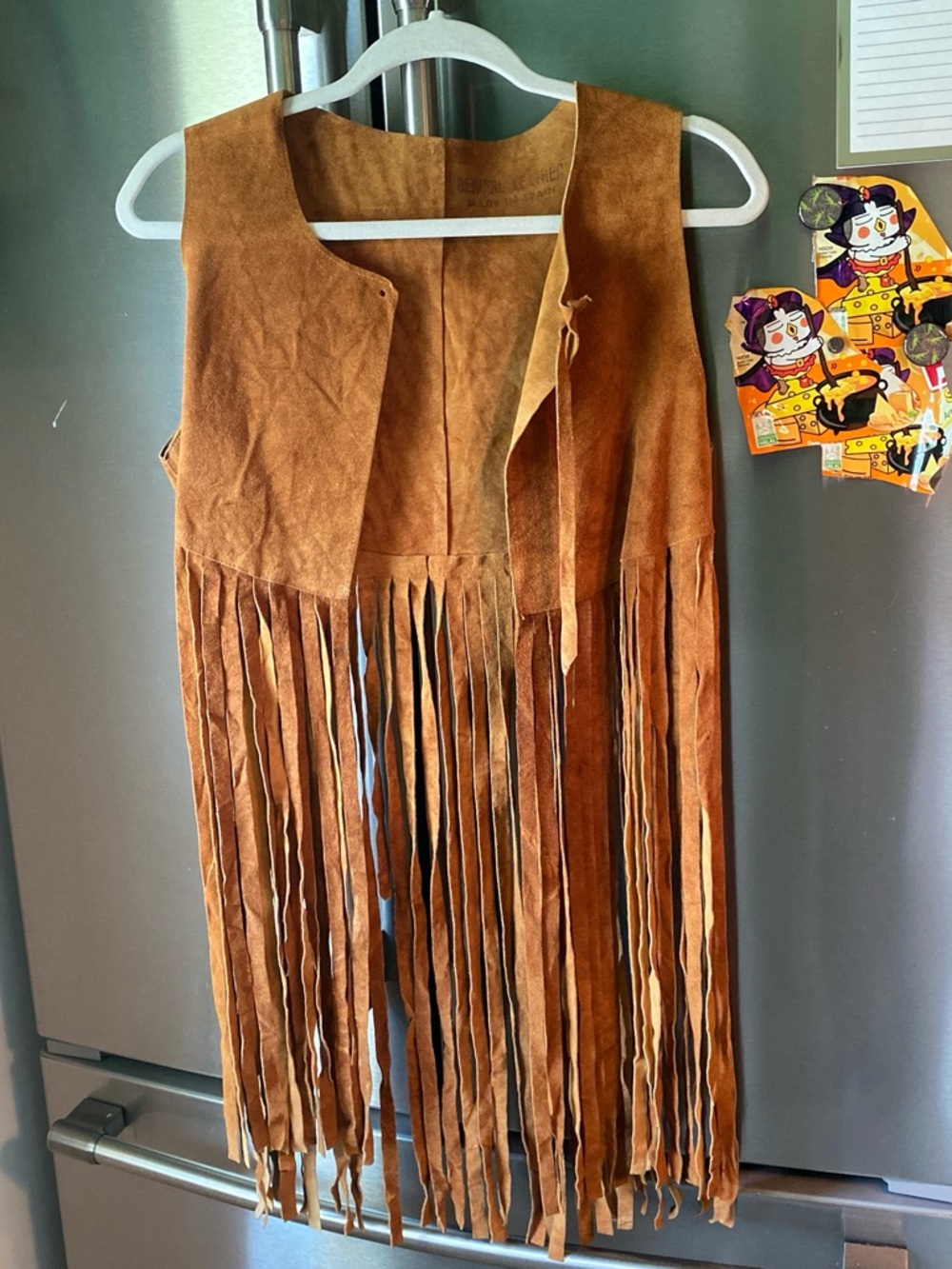 Vintage 1960-70’s Brown Suede Fringe Vest ✌️